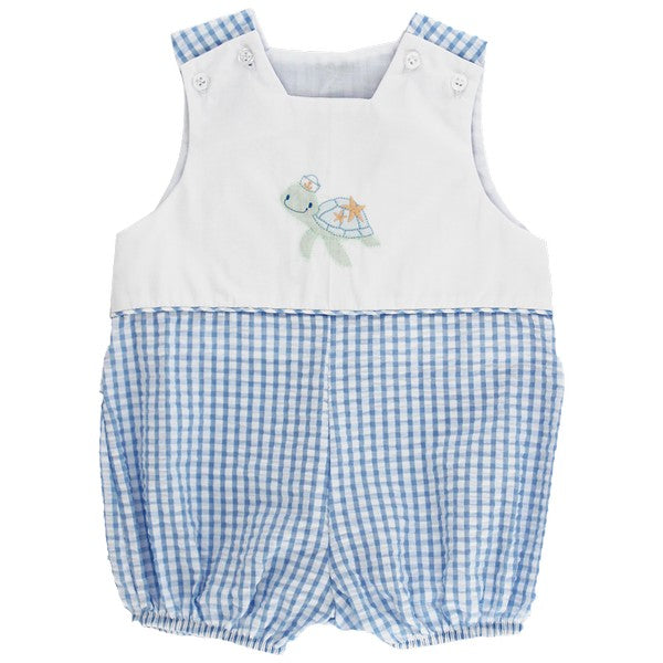 Turtle Woven Boy's Bubble – The Ruffled Stork