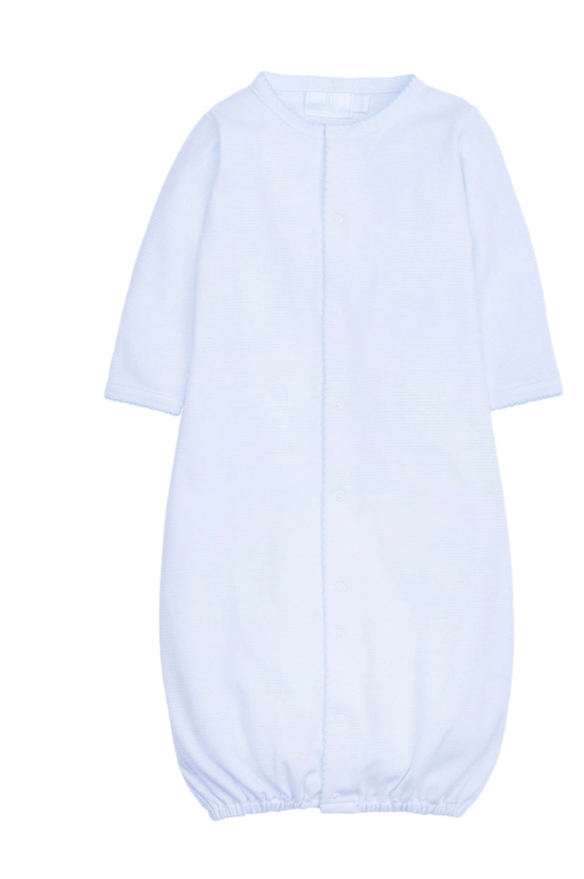 Converter Gown - Light Blue Signature Stripe – The Ruffled Stork