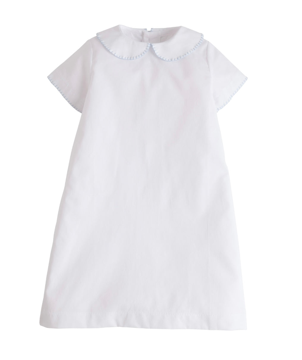 Whipstitch Day Gown - Blue – The Ruffled Stork