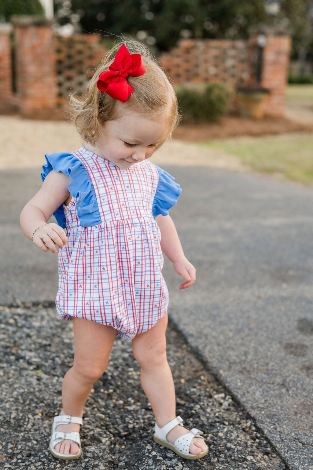 Liza Bubble - Patriotic Knit – The Ruffled Stork