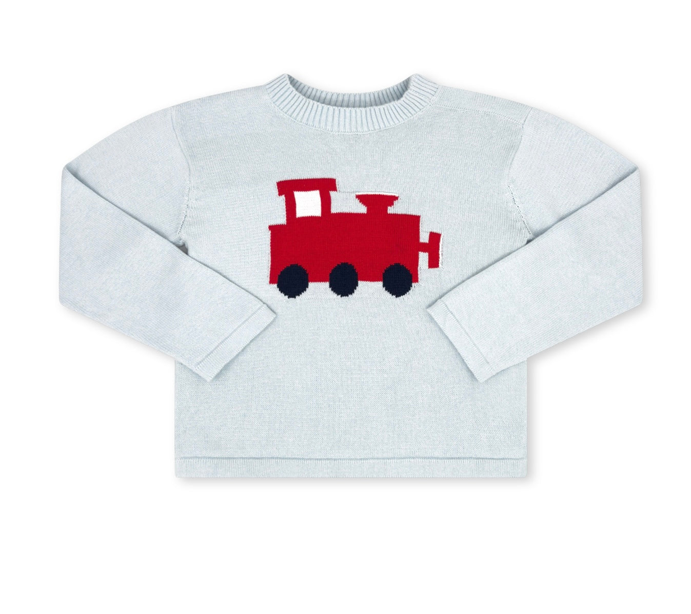 Cozy Up Sweater - Beaumont Blue Train – The Ruffled Stork