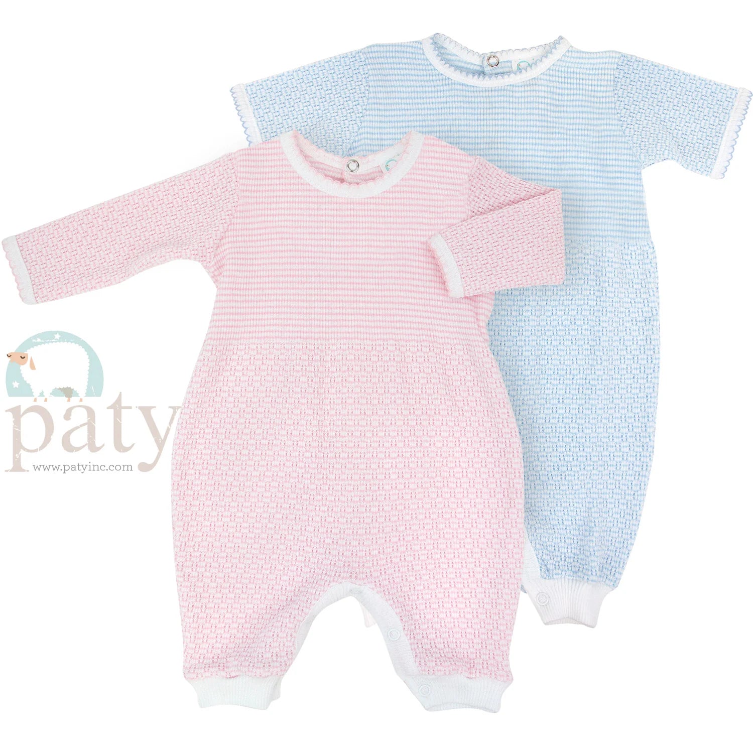 Light Blue Knit Romper – The Ruffled Stork
