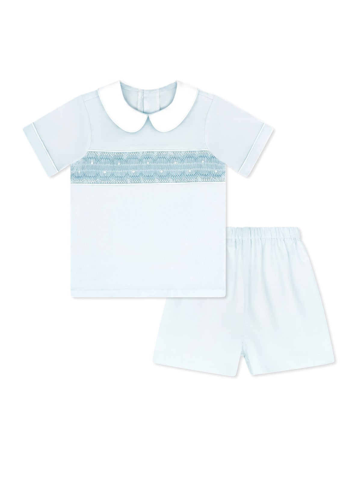 Brad Short Set - Blessings Blue – The Ruffled Stork
