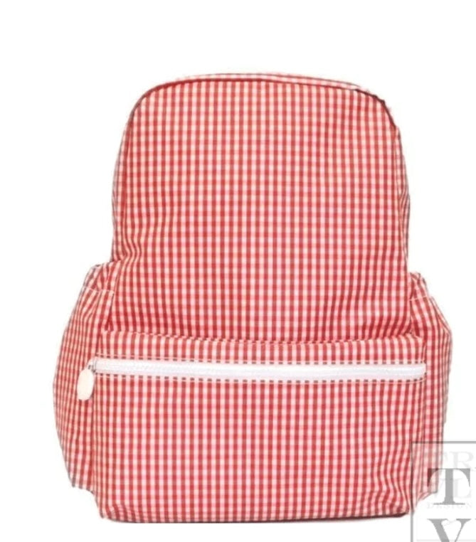 Gingham Backpacker-Red – The Ruffled Stork