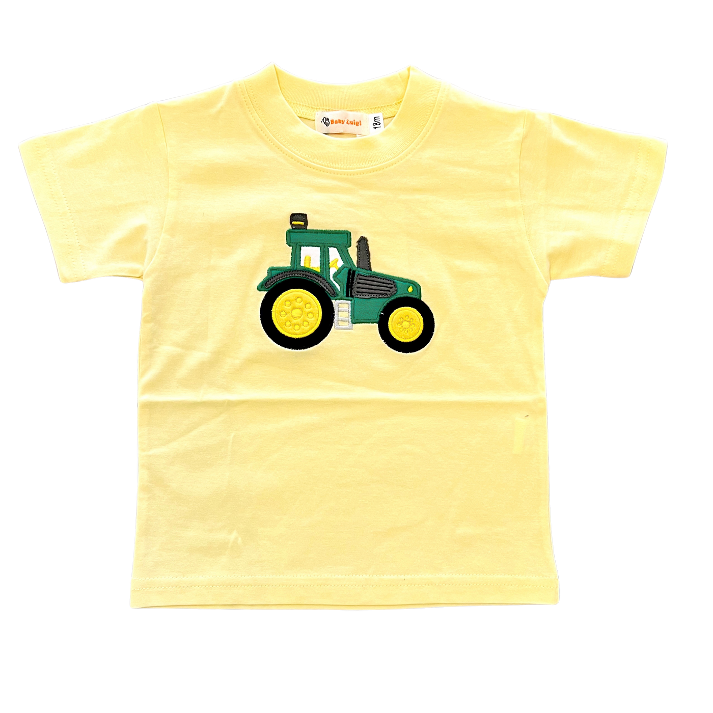 Tractor Applique Yellow T-Shirt