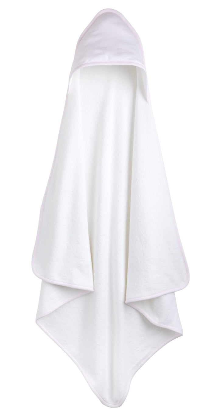 Hooded Towel - Pink Stripe