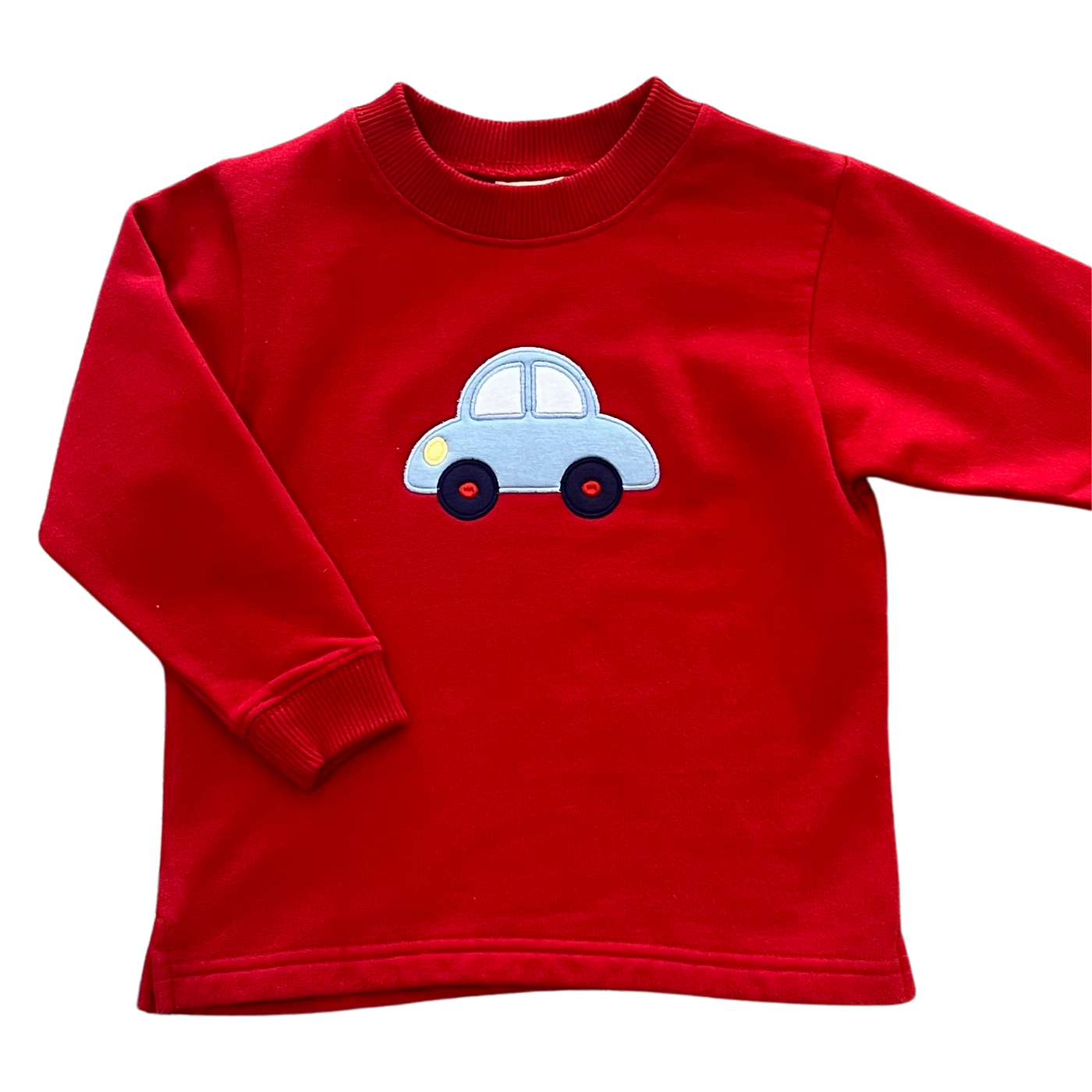 Red Car Applique Sweatshirt