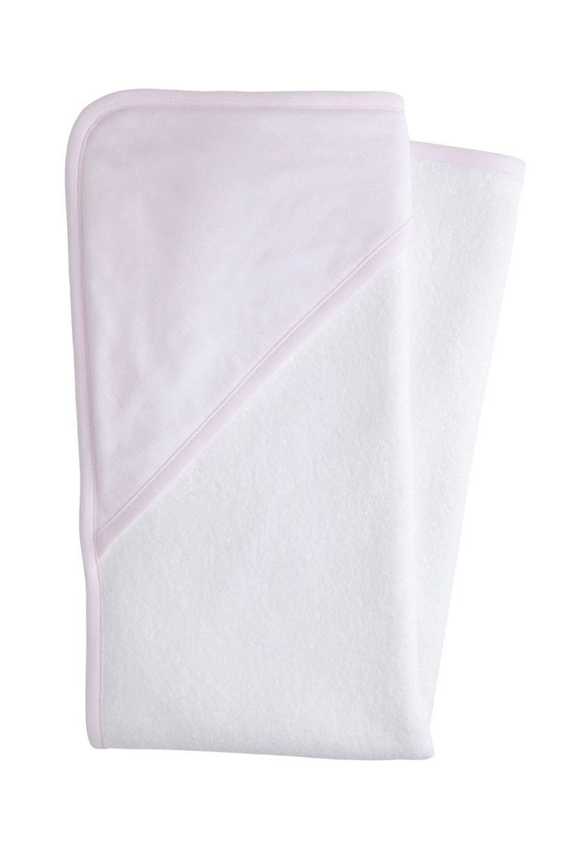 Hooded Towel - Pink Stripe
