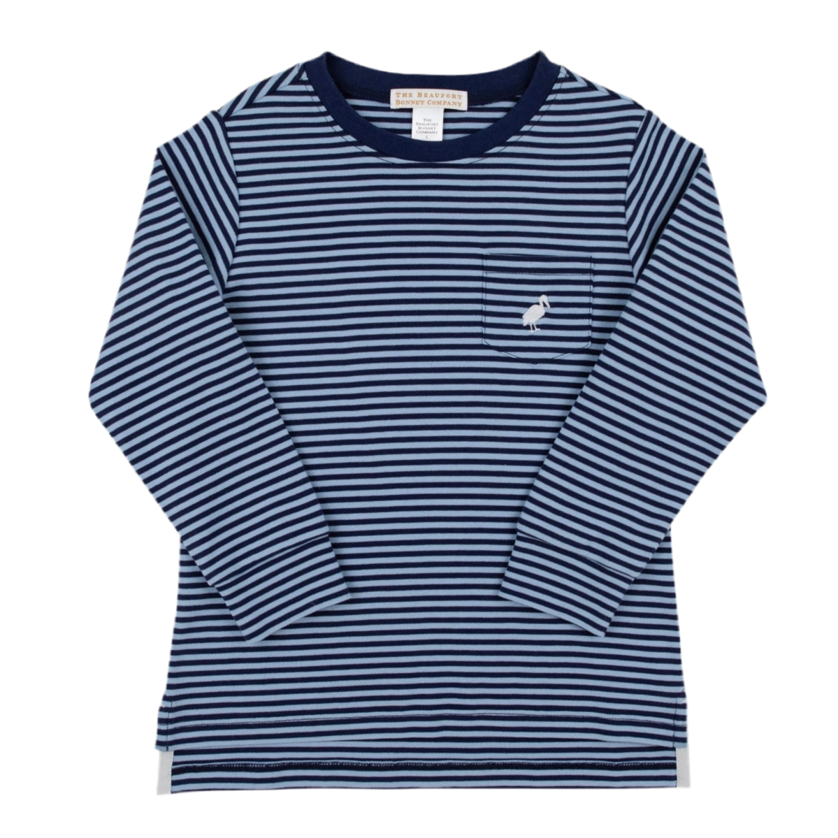 L/S Carter Crewneck - Barrington Blue & Nantucket Navy Stripe