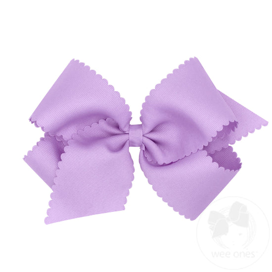 Lavender Scalloped Bow