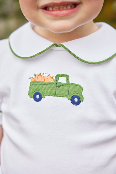 Applique Peter Pan Diaper Set - Pumpkin Truck