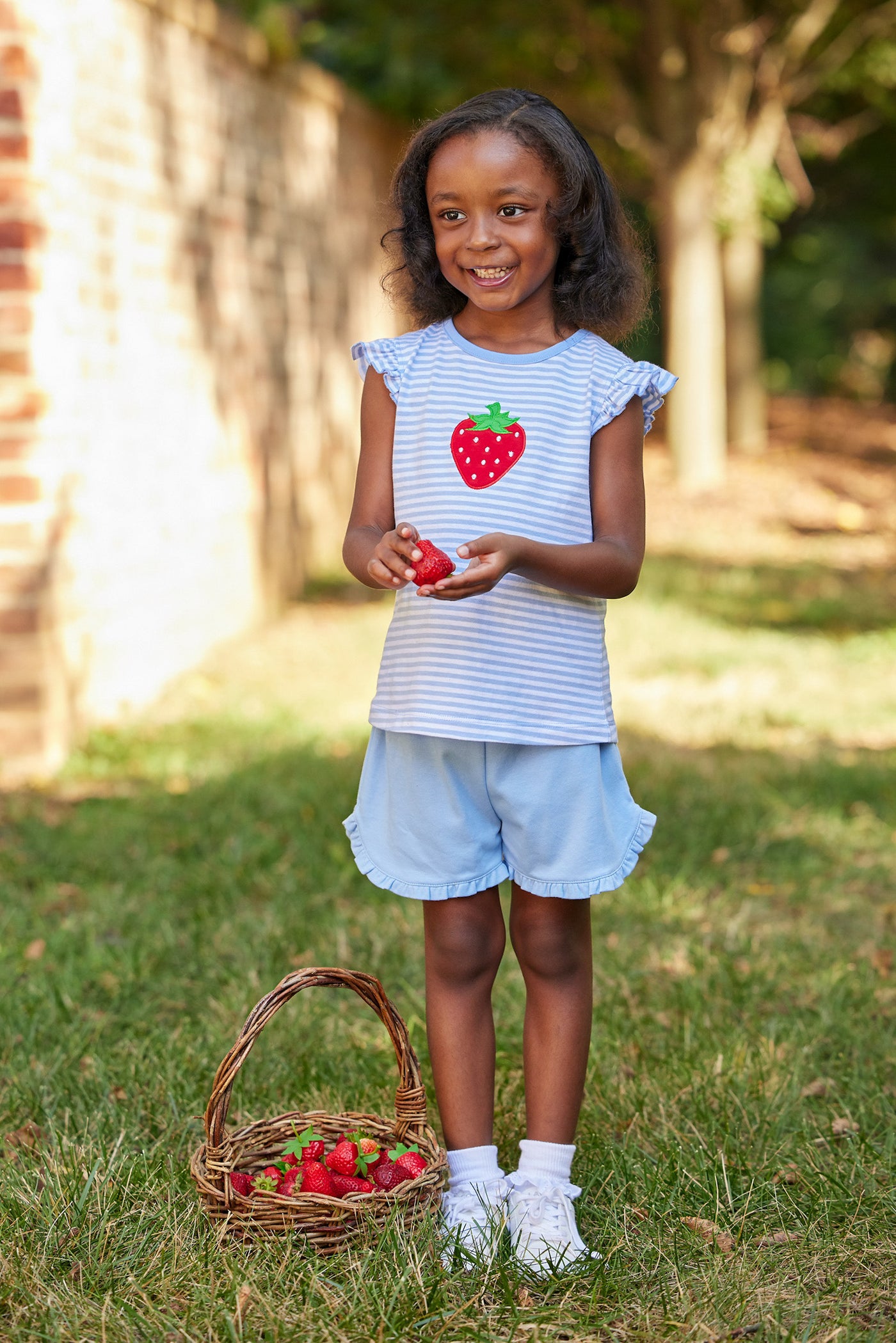 Applique Tilly Tank - Strawberry