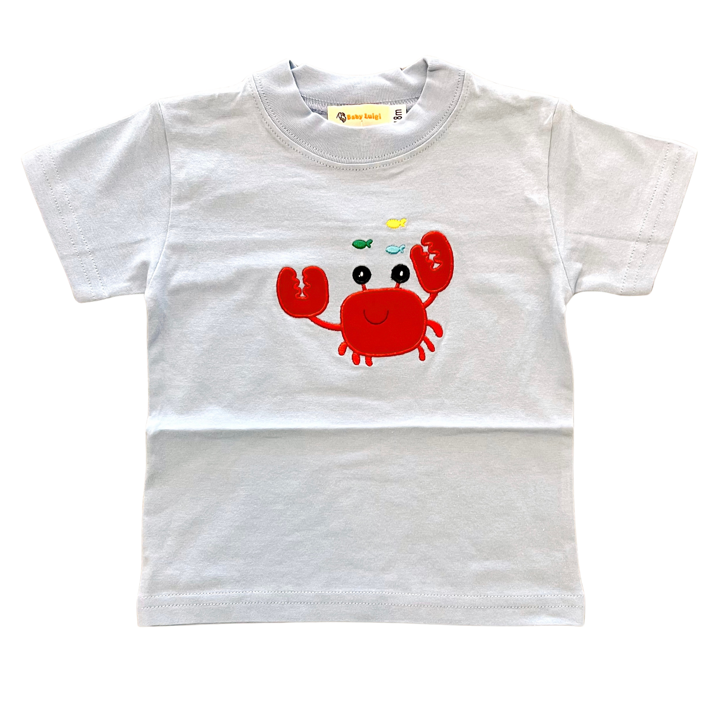 Crab w/ Fish Light Blue T-Shirt