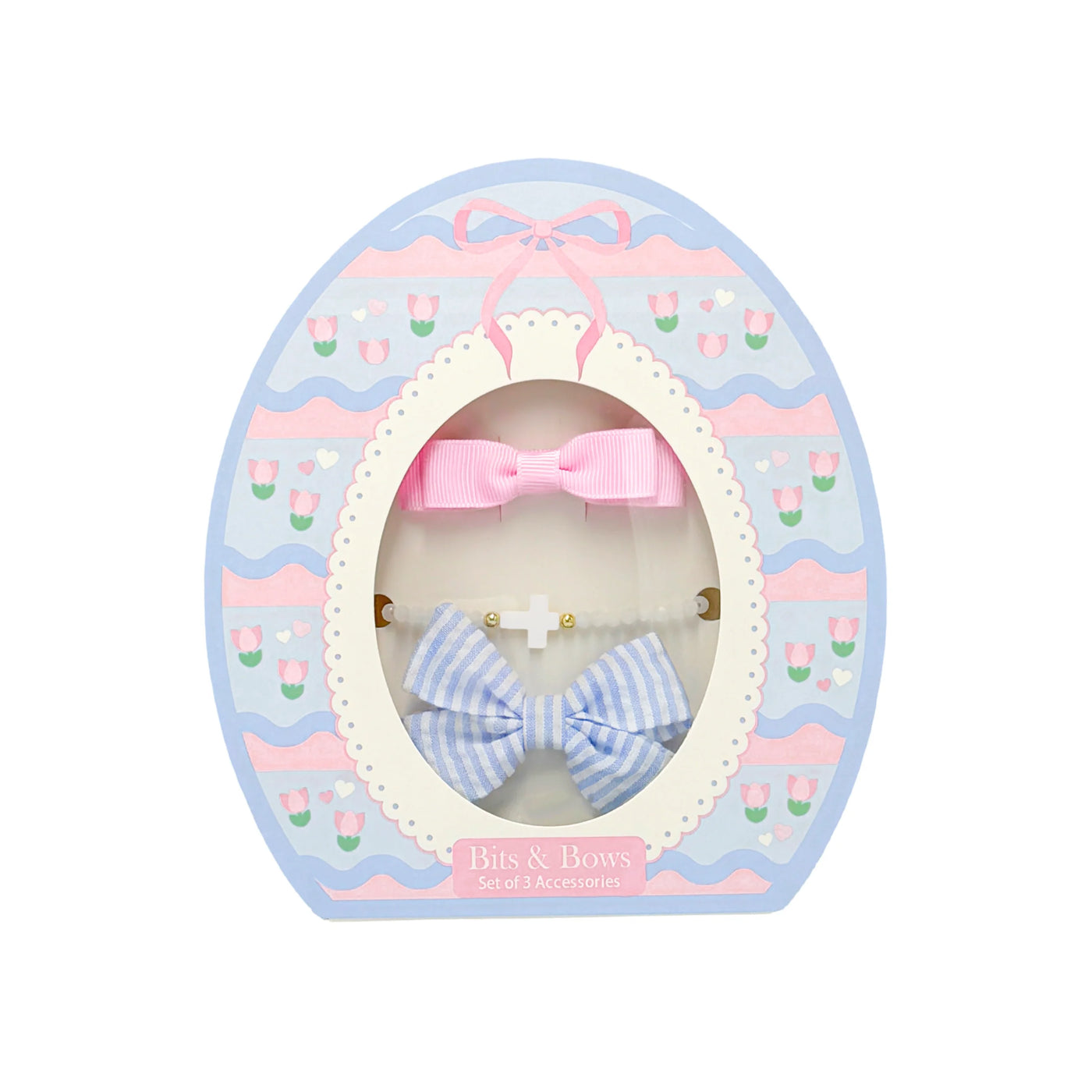 Easter Egg Bows & Bracelet Set