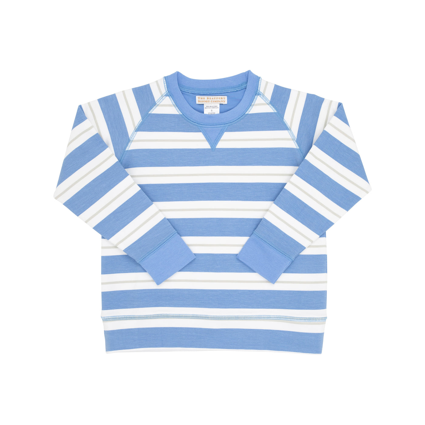 Cassidy Comfy Crewneck - Barbados Blue Stripe