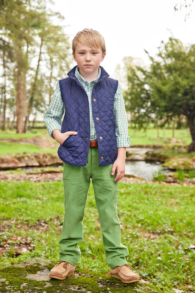 Classic Quilted Vest - Navy