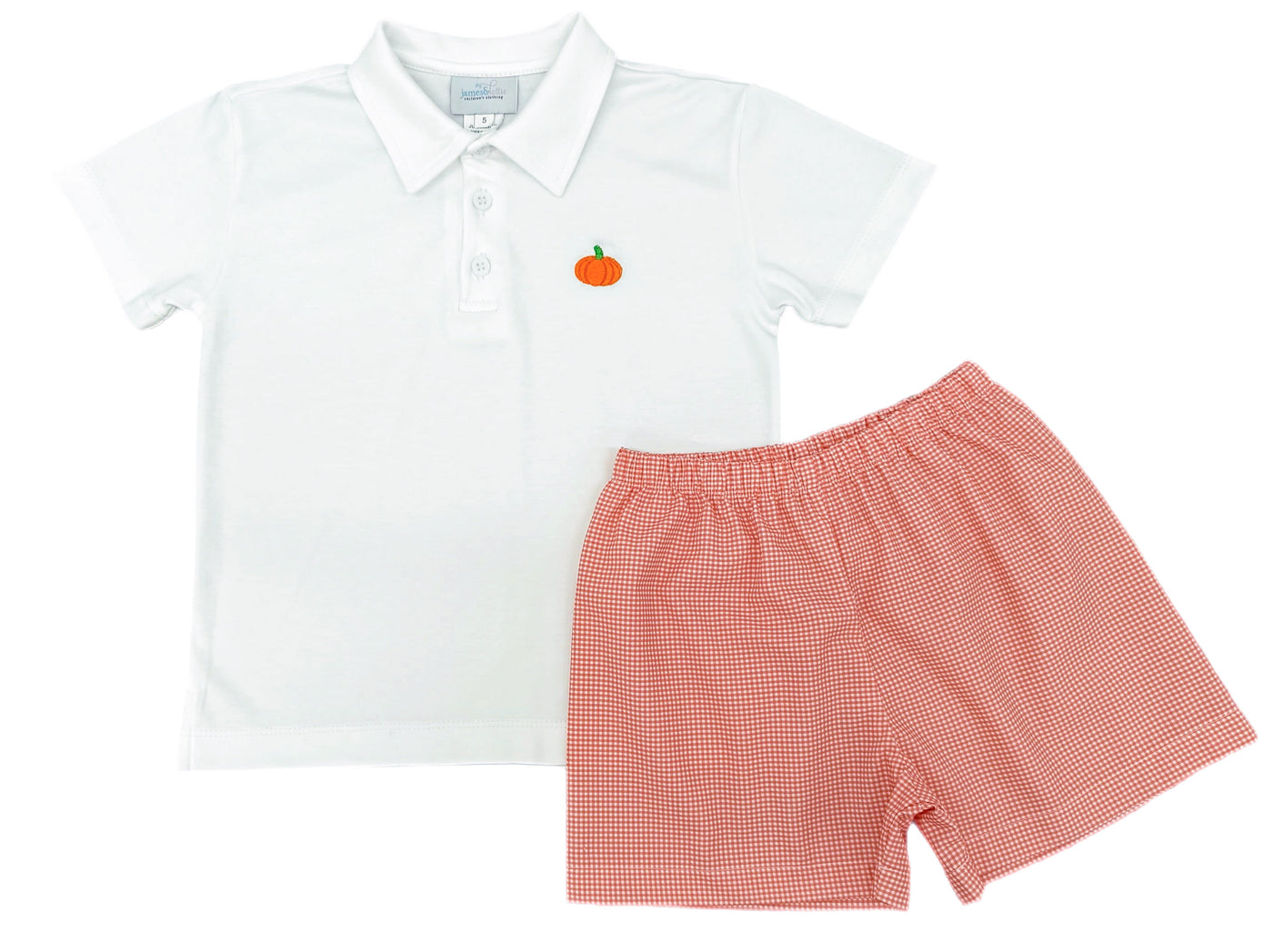 Pumpkin Polo and Shorts Set