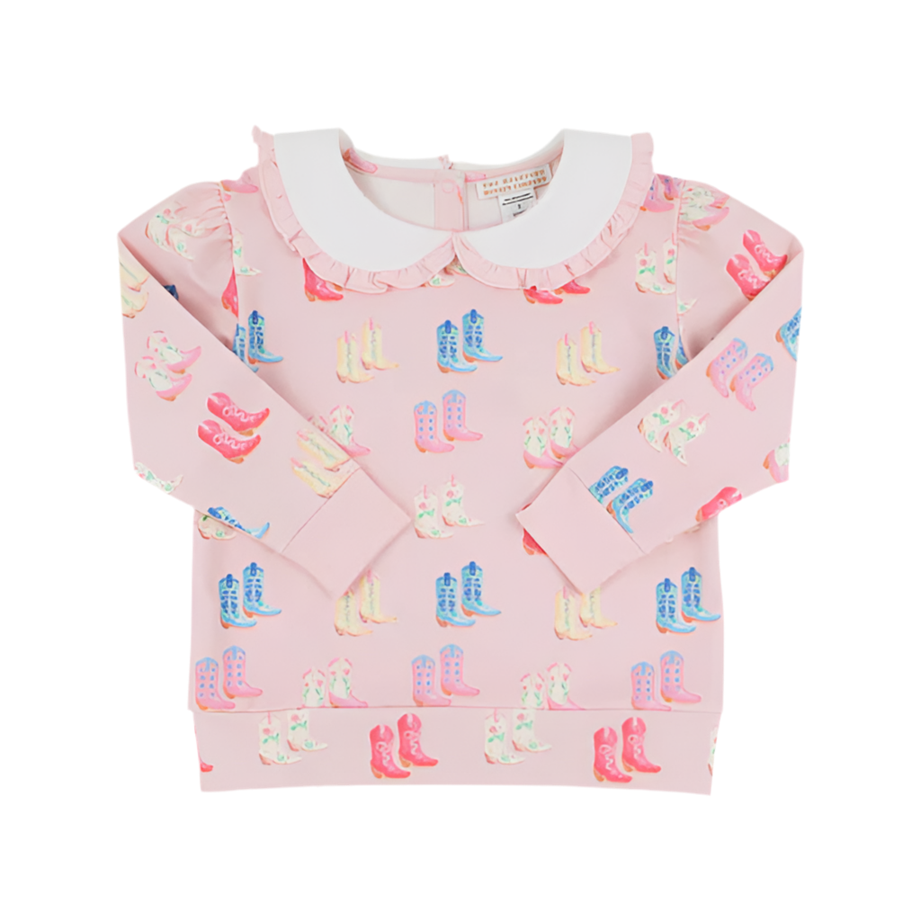 Maude’s Ruffle Cassidy Comfy Crewneck - Cute to Boot