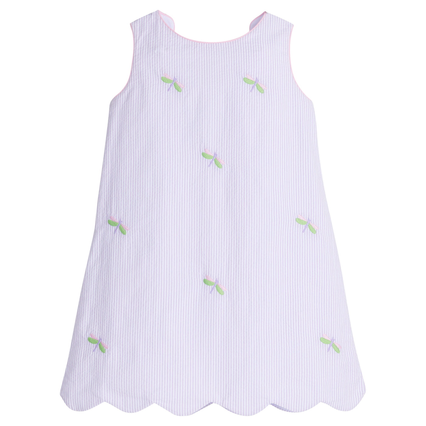 Embroidered Bow Back Dress - Dragonfly