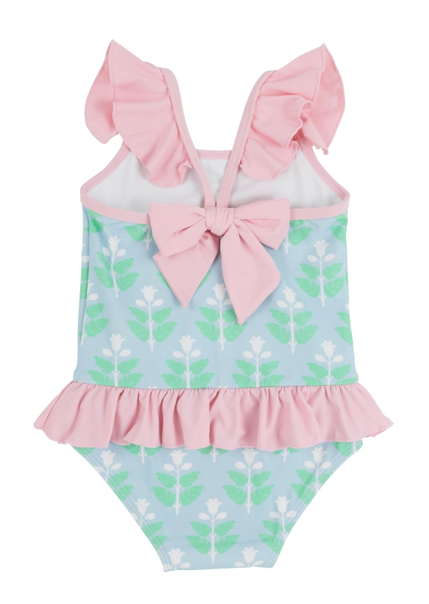 St Lucia Swimsuit - Hanover Hand Block/Palm Beach Pink