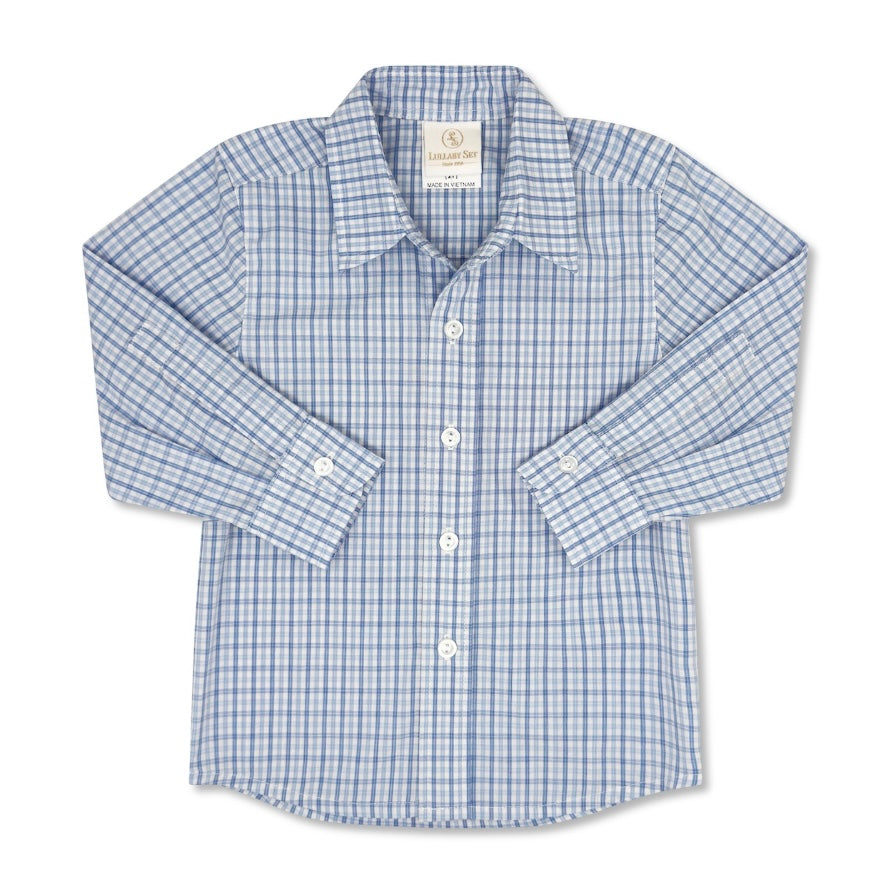 Brees Button Down - Billings Blue Plaid