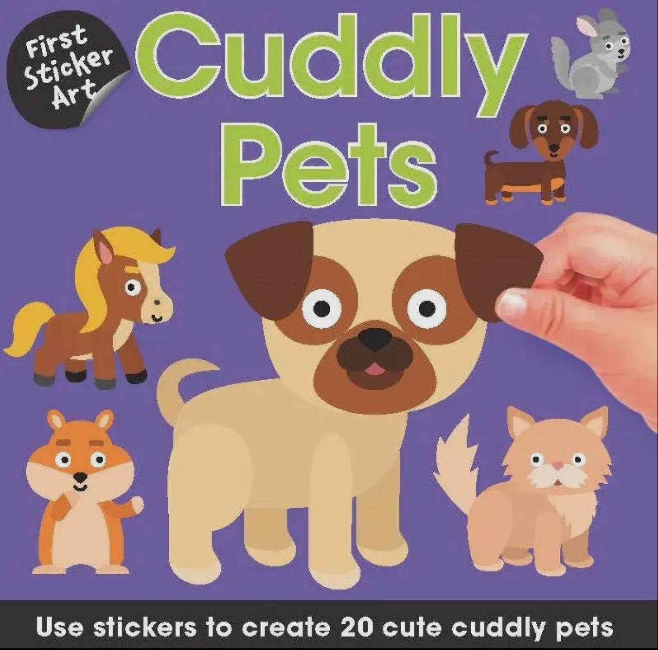 First Sticker Art: Cuddly Pets