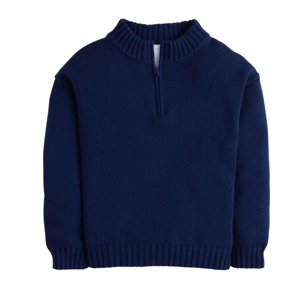 Navy Quarter Zip Sweater