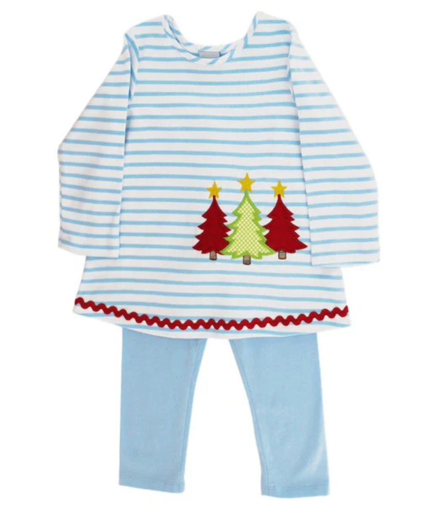 Christmas Trees Tunic Pant Set