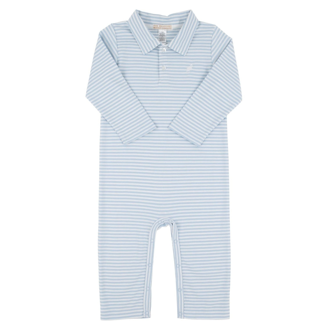 L/S Sir Proper’s Romper - Beale Street Blue Stripe