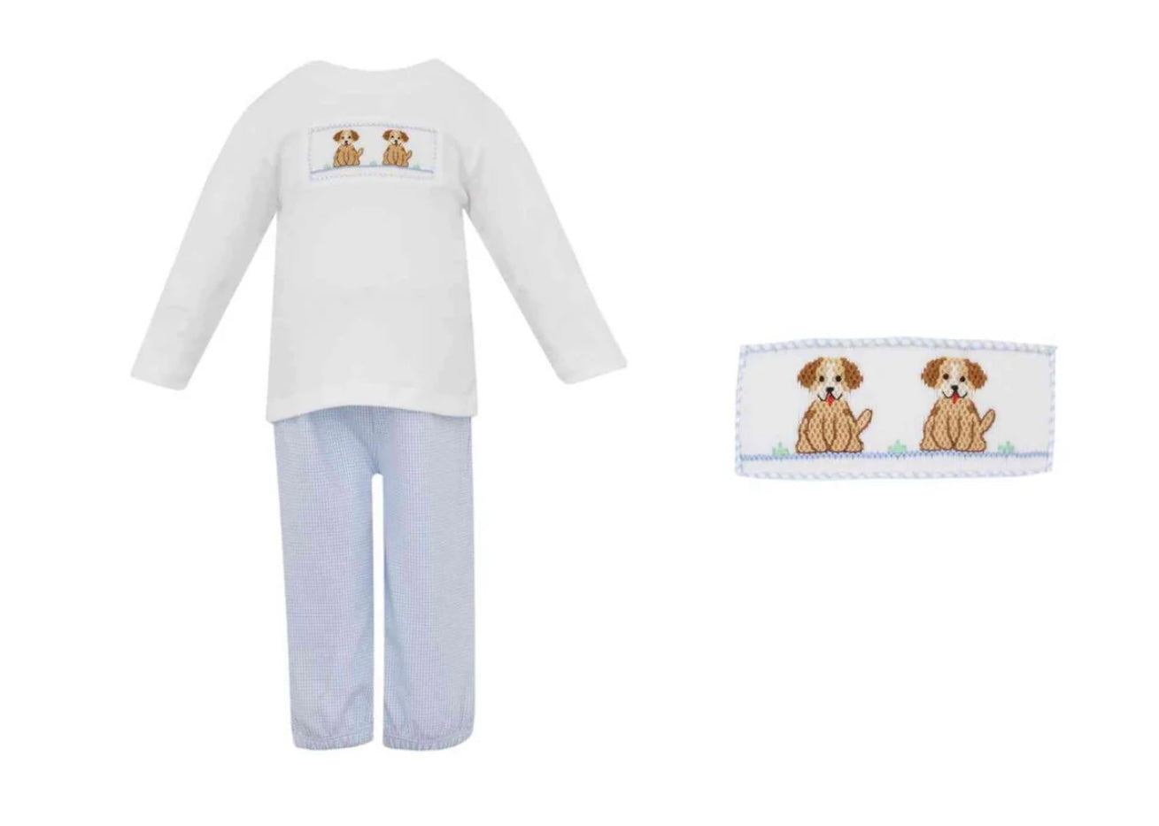 Puppies Smocked Pant Set