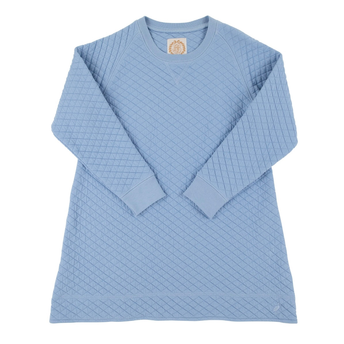 Cassidy Comfy Crewneck Quilted Dress - Barrington Blue