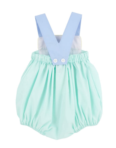 Samprey Sunsuit - Sea Island Seafoam/Beale Street Blue