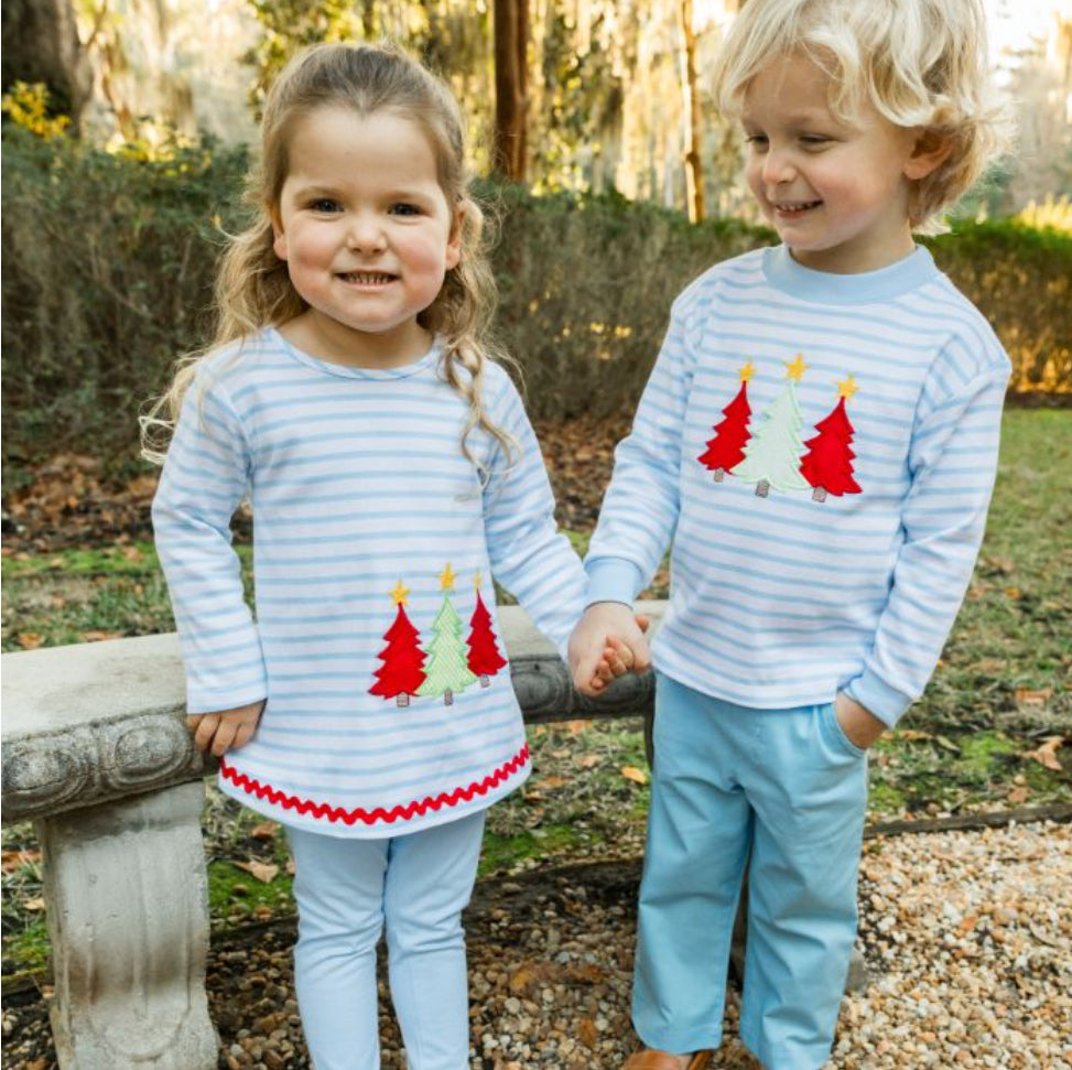 Christmas Trees Tunic Pant Set