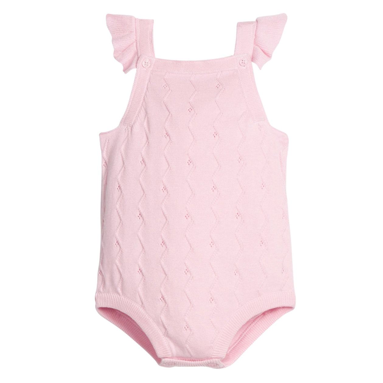 Pointelle Knit Onesie - Light Pink