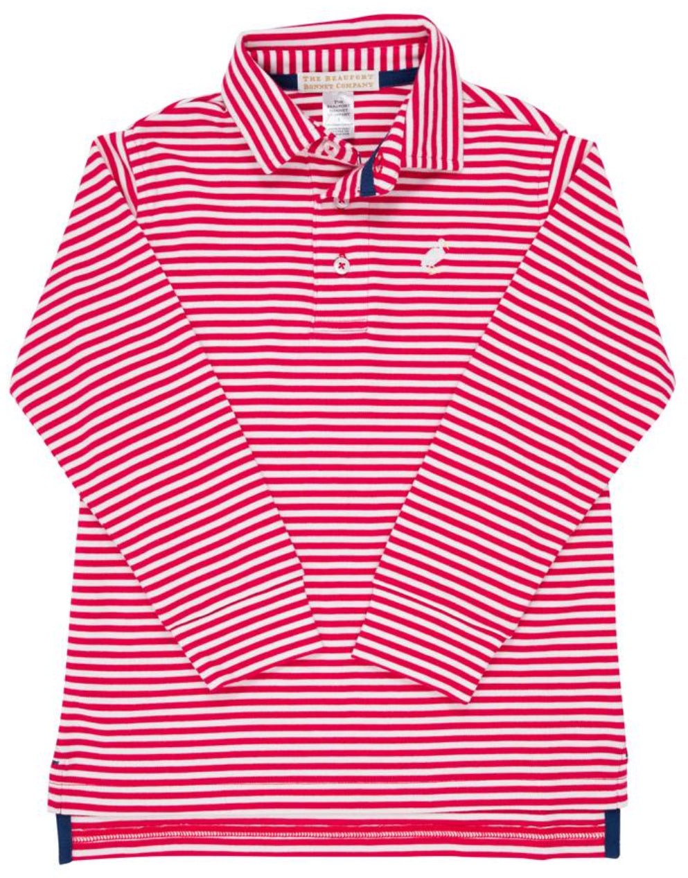 L/S Prim and Proper Polo - Richmond Red Stripe