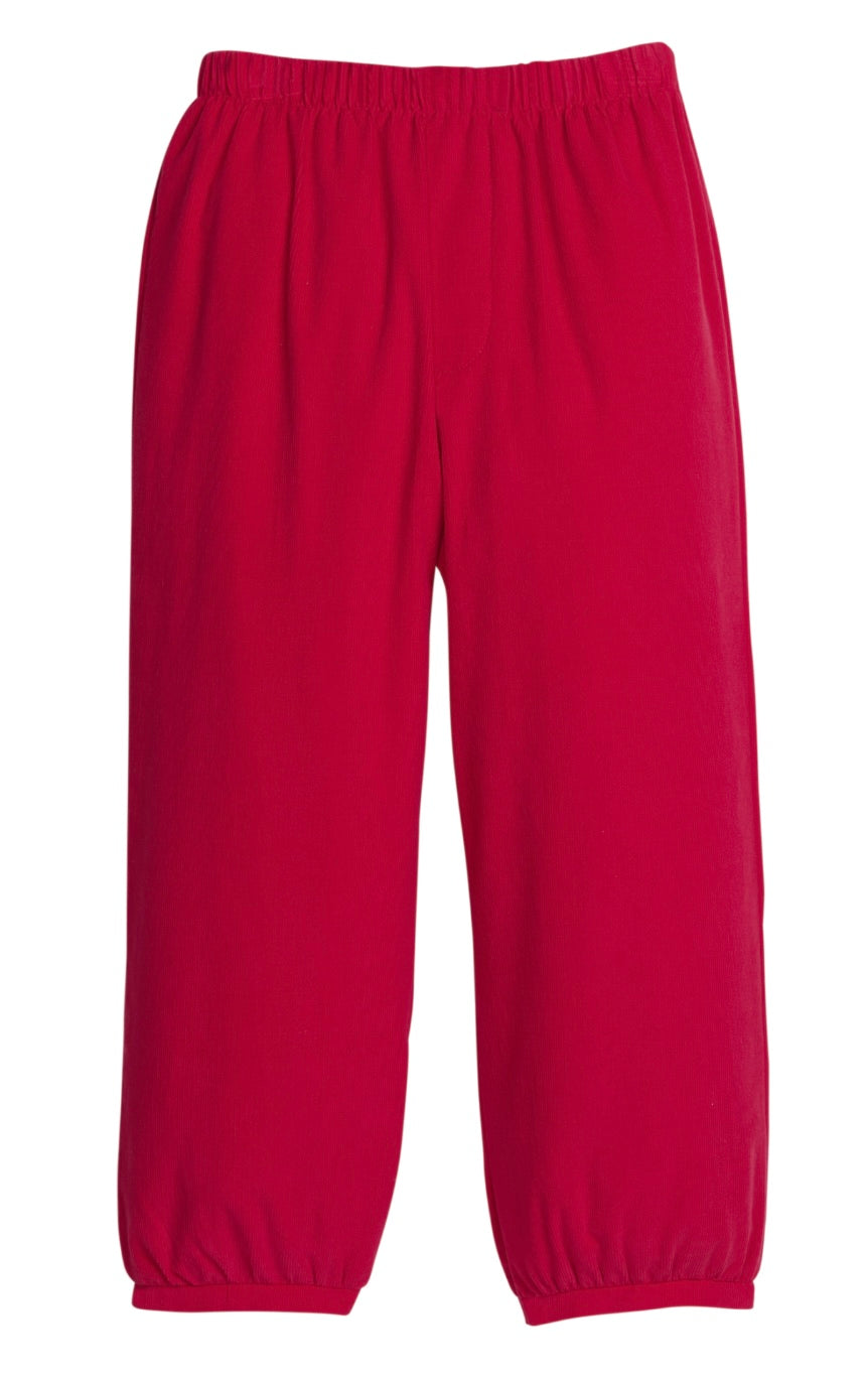 Banded Pant - Red Corduroy