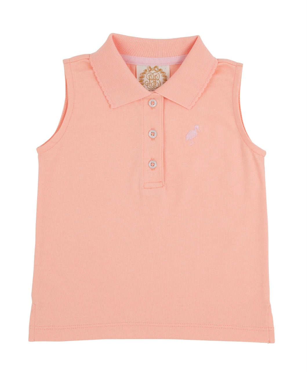 Sleeveless Anna Price Polo - Pompano Peach