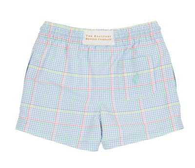 Tortola Swim Trunks - Piccadilly Plaid/Grace Bay Green