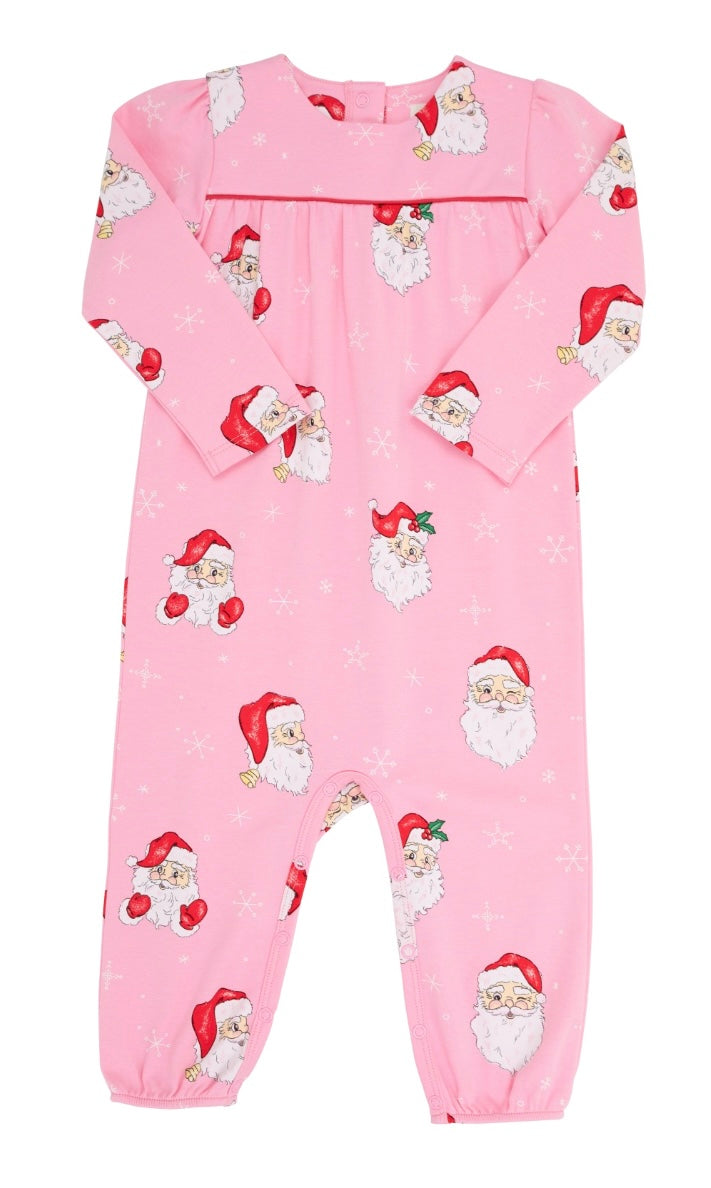 Dear Santa L/S Penny’s Playsuit - Hamptons Hot Pink