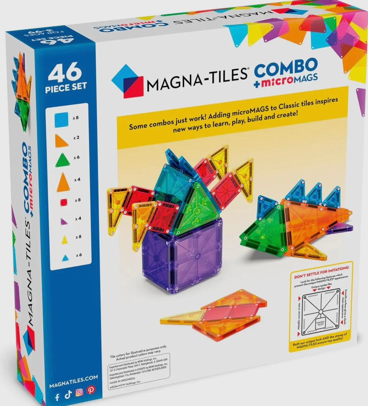 Magna-Tiles Combo 46-Piece Set