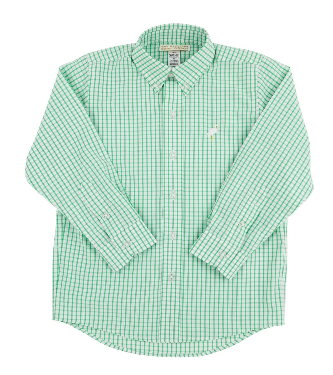 Dean’s List Shirt - Kiawah Kelly Green Windowpane