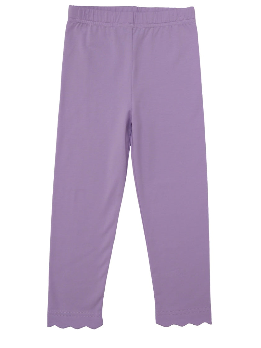 Reagan Top/Scallop Leggings Set - Lavendar