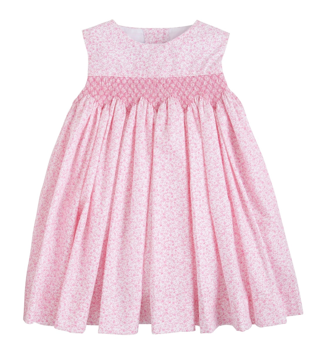 Simply Smocked Dress - Pink Vinings