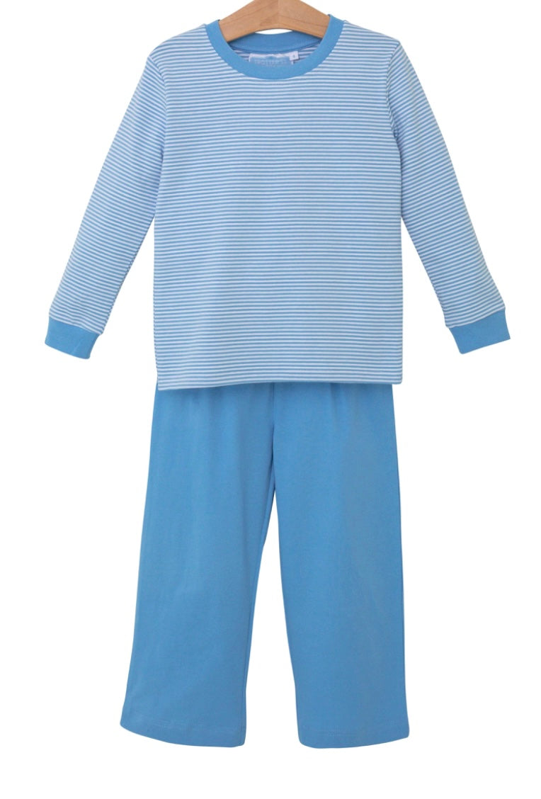 Miller Pants Set - Cornflower Blue Stripe