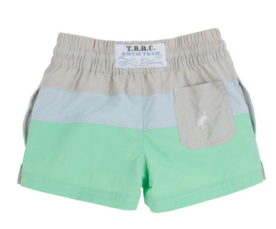 Country Club Colorblock Trunk - Sandy Springs Stone/Buckhead Blue/Grace Bay Green