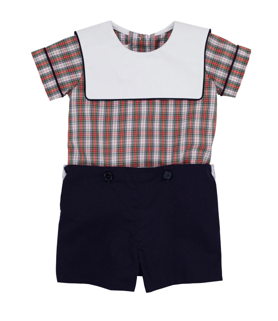 Beauregard Button-In - Merritt Park Plaid