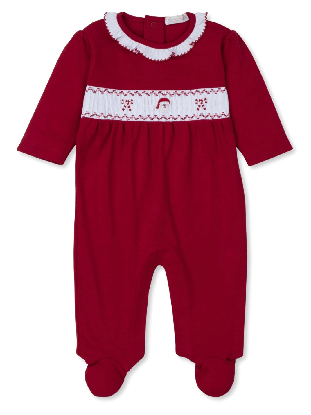 Holiday Medley Smocked Ruffle Footie