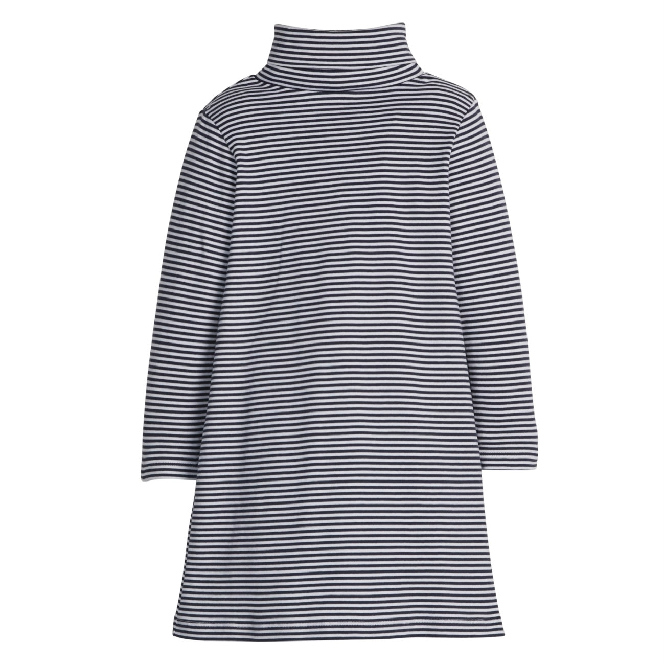 Turtleneck Dress - Navy Stripe