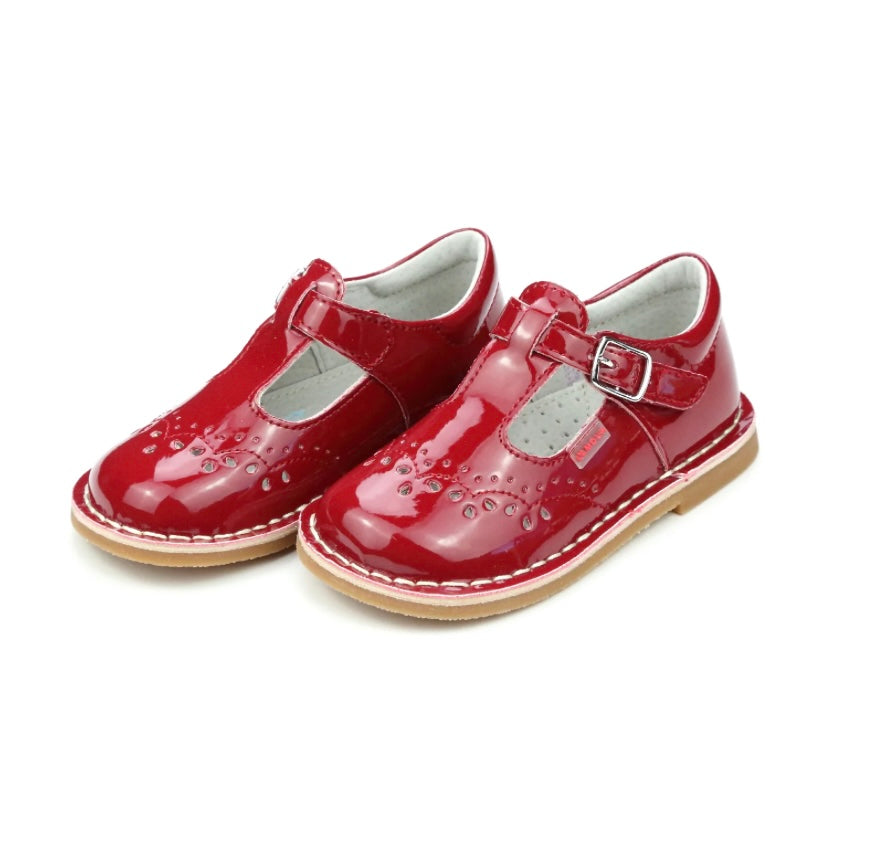 Ruthie Stitched Mary Jane - Patent Red