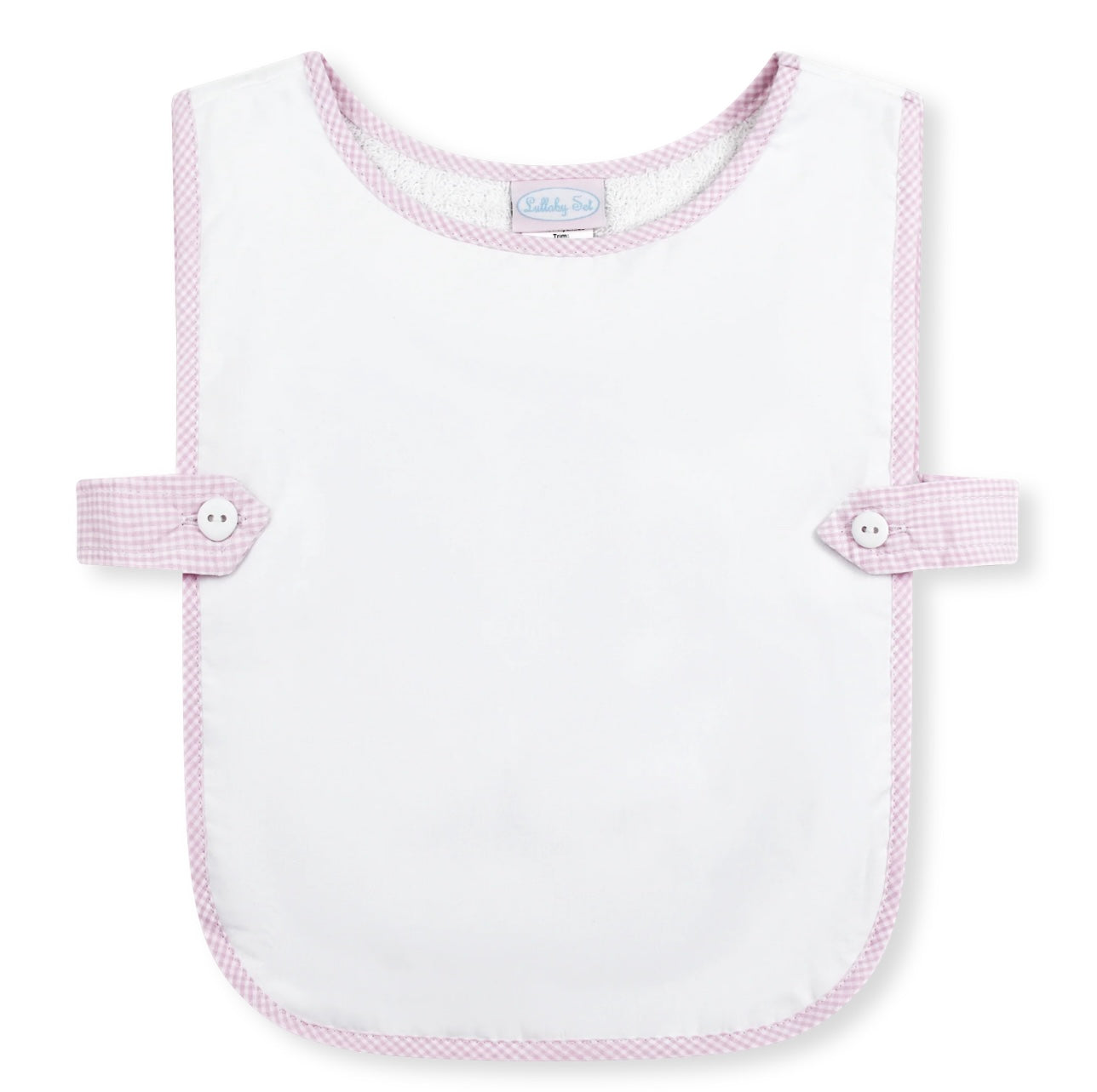 Celebration Bib - Baby Pink Minigingham